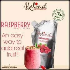 Melina – Raspberry Puree 1 kg | Real Fruit | Natural Mixer for Smoothies, Mocktails, Drinks, Smoothies | Vegan, Non-GMO, Gluten-Free | price in Pakistan