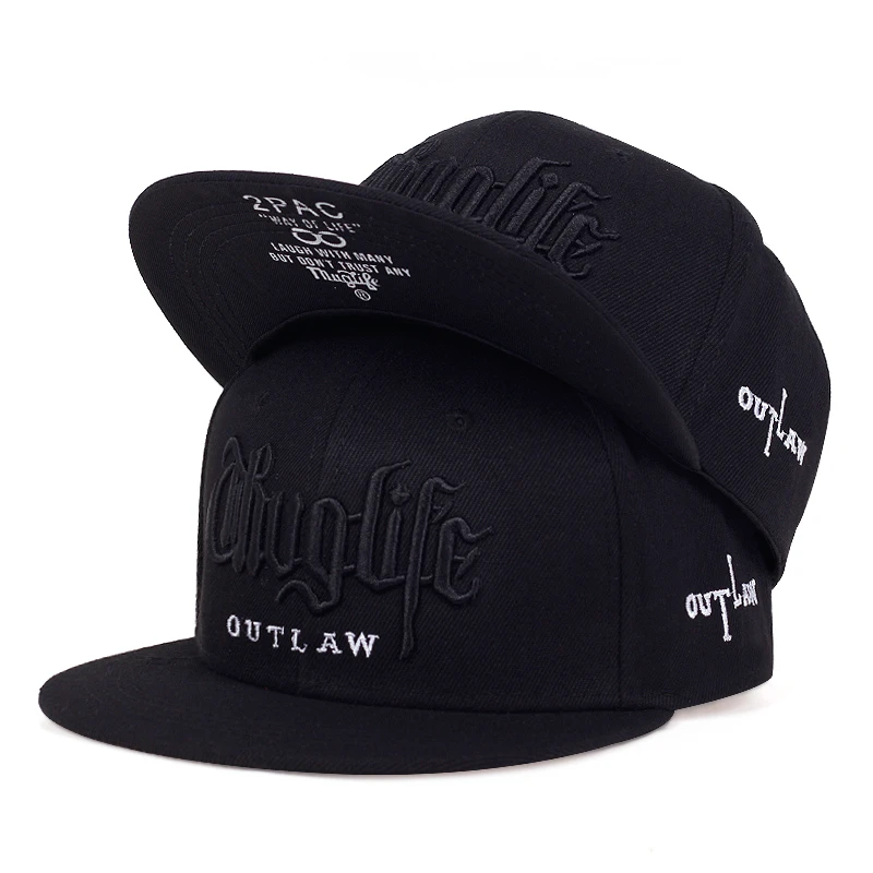 snapback cap 2PAC Thug life Fashion Outdoor Cotton sumbrero cap for men and Baseball cap for women price in Pakistan