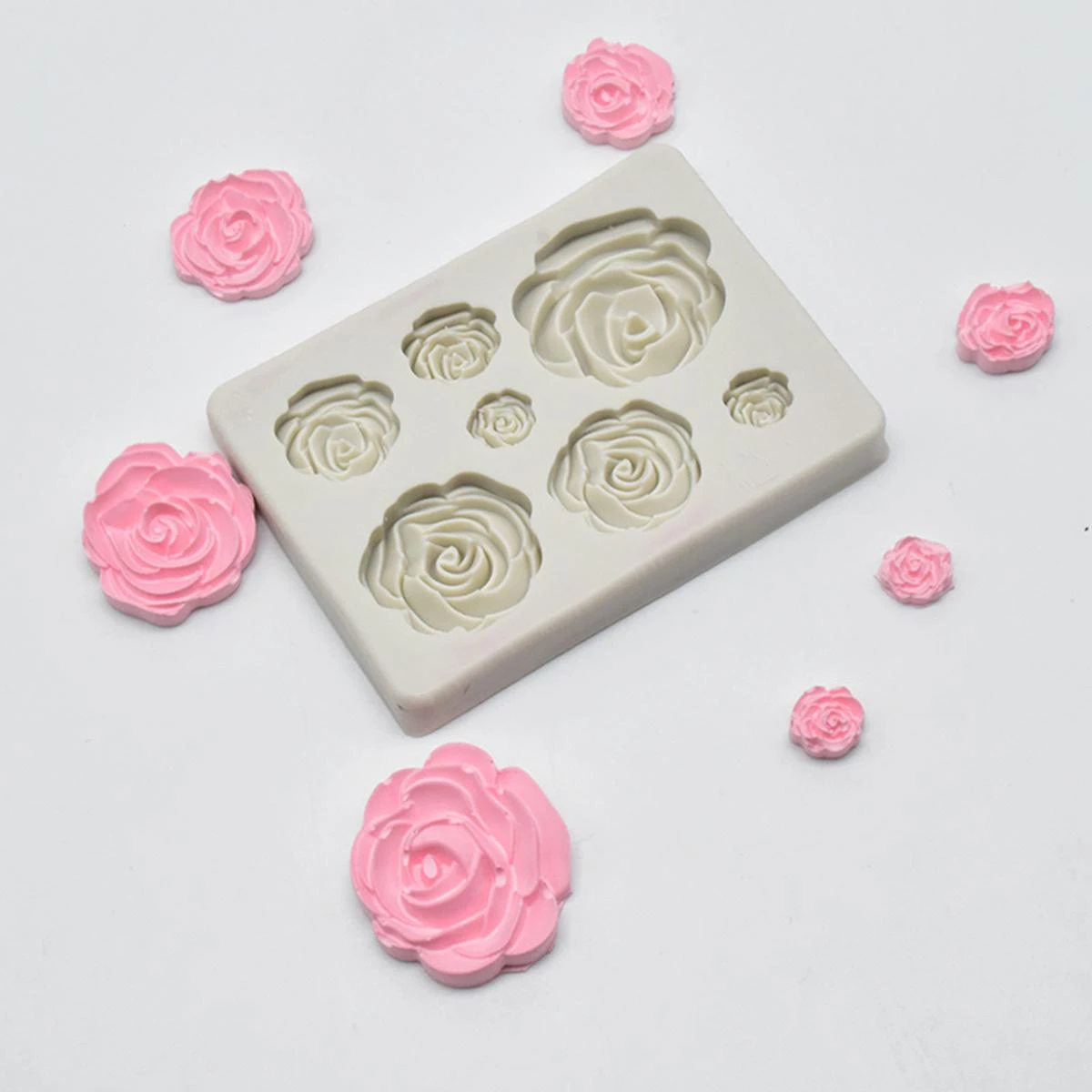 Rose Flower Silicone Fondant Mould Cake Decor Chocolate Mold DIY Baking Tool price in Pakistan