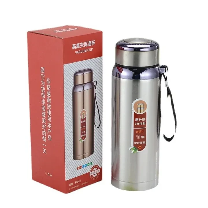 Stay Hydrated On-the-Go with a Portable Sport Water Bottle – Large 800ml Capacity, 316 Stainless Steel, Perfect for Indoor and Outdoor Activities price in Pakistan