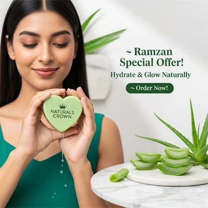 Naturals Crown Aloe Vera Soap – Deep Hydration, Soothing & Skin Repair Bar price in Pakistan
