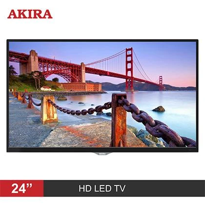 AKIRA MG102 24 Inch HD LED TV with Built-in Soundbar & DC Battery Compatible – Glossy Black price in Pakistan