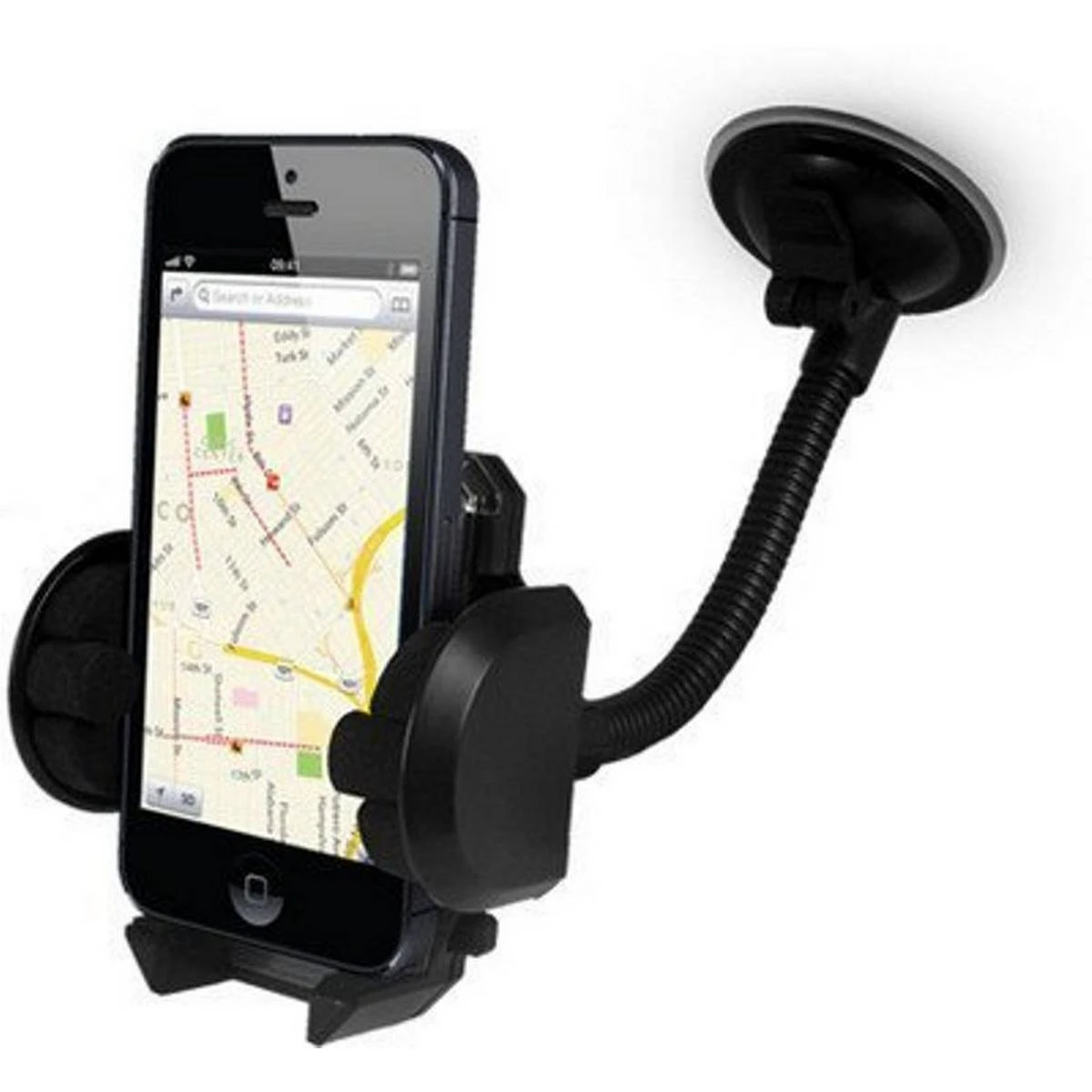Car Phone Mount Windshield, Long Arm Clamp Universal Dashboard Stand Glass Sticky Bracket price in Pakistan