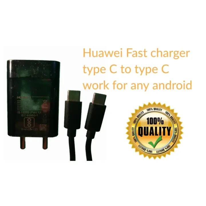 Huawei Fast charger Orignal 5v 2a charger+typec to typc cable Quick Charger for any android smart phone price in Pakistan