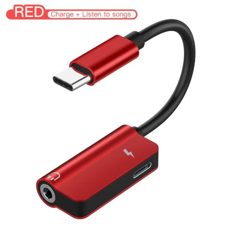 2 in 1 Type C To 3.5mm Jack Earphone Charging Adapter For Huawei P30 P20 Mate 20 Pro Xiaomi 6 USB C AUX Audio Splitter Converter price in Pakistan