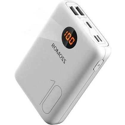 ROMOSS OM10 WITH LCD 10000 MAH POWER BANK 3 INPUT 2 OUT PUT price in Pakistan