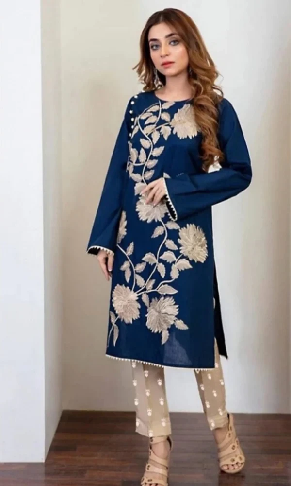 Maria B. DC-103 Embroidered Two Piece Dhanak Wool Winter Collection price in Pakistan