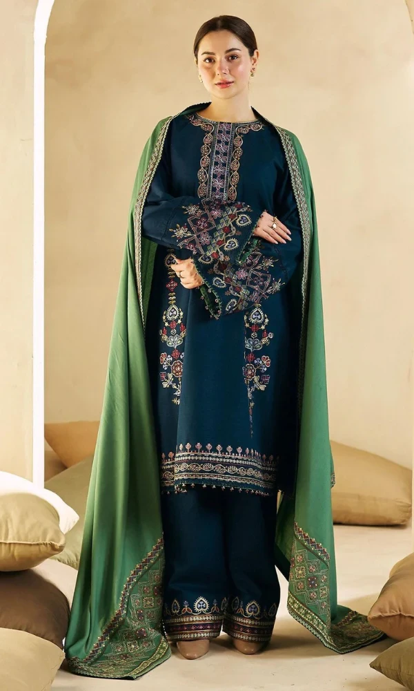 Zara Shahjahan – 3PC Embroidered Lawn Suit price in Pakistan