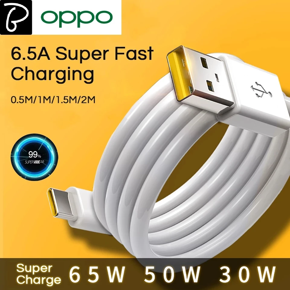 6.5A Supervooc 2.0 Super Dart Charge Cable For OPPO , Realme price in Pakistan