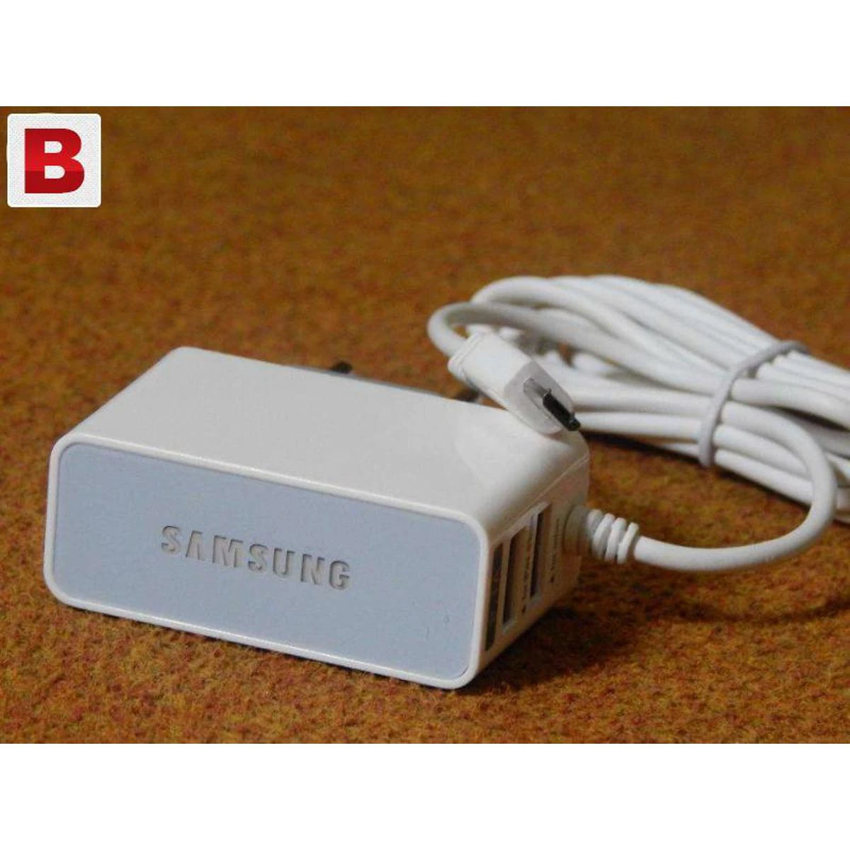 Samsung 2.6A Mobile Phone Charger with Cable and 2 USB Ports Good Quality price in Pakistan