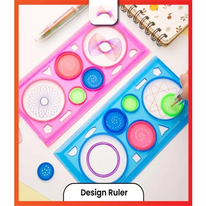 Circle Plastic Spirograph Ruler Set For Circle Designing price in Pakistan