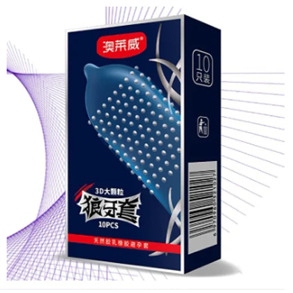 1Box10pcs Adult Condoms Latex Sensitive Dotted Massage Ribbed Stimulate price in Pakistan