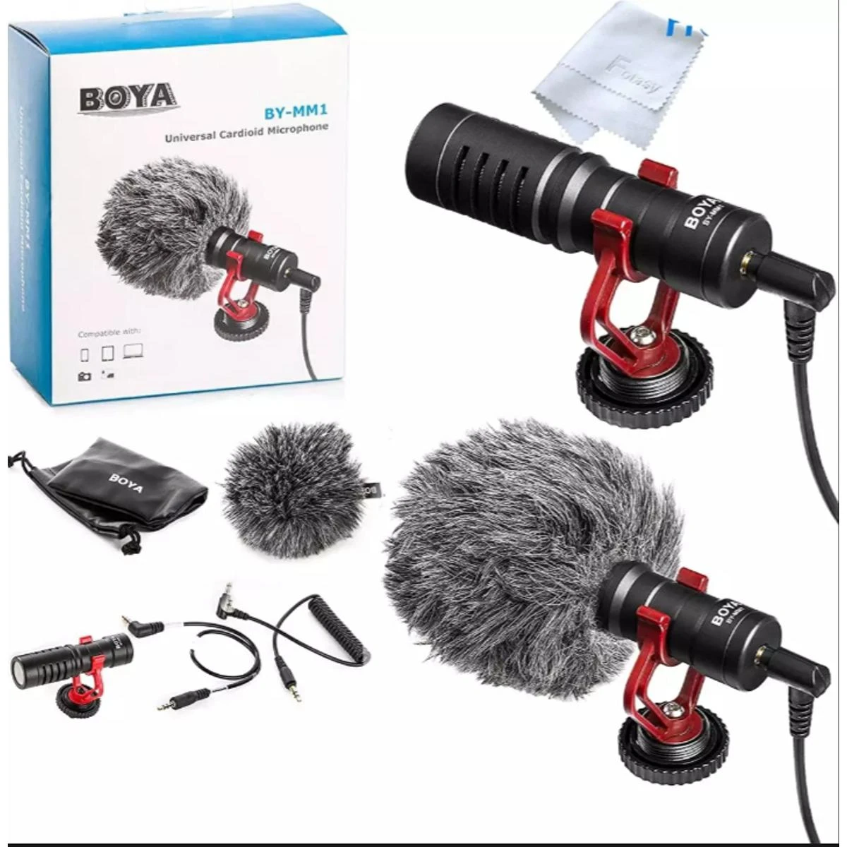 Boya MM1 microphone – Compact On all smartphones, Cameras, etc Video Microphone – Vlogging Recording Mic price in Pakistan