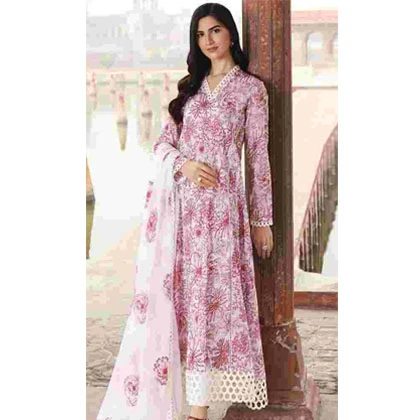 3PC Embroidered Shirt with Embroidered Bamber Chiffon Dupatta (D) price in Pakistan