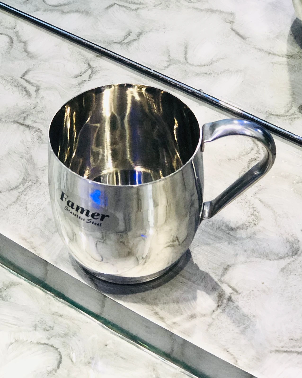 High Quality MugStainless Steel Juice MugMilkShake Mug (Small) Size 400 ml price in Pakistan