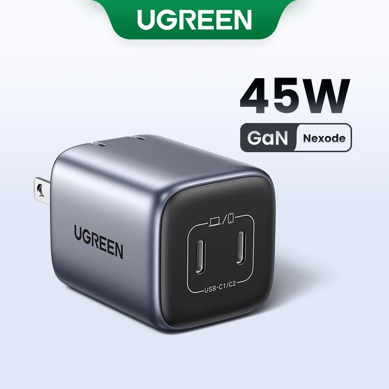 UGREEN 45W GaN Charger with Dual USB Type C Ports Fast Charging for iPad Pro iPad mini SAMSUNG price in Pakistan