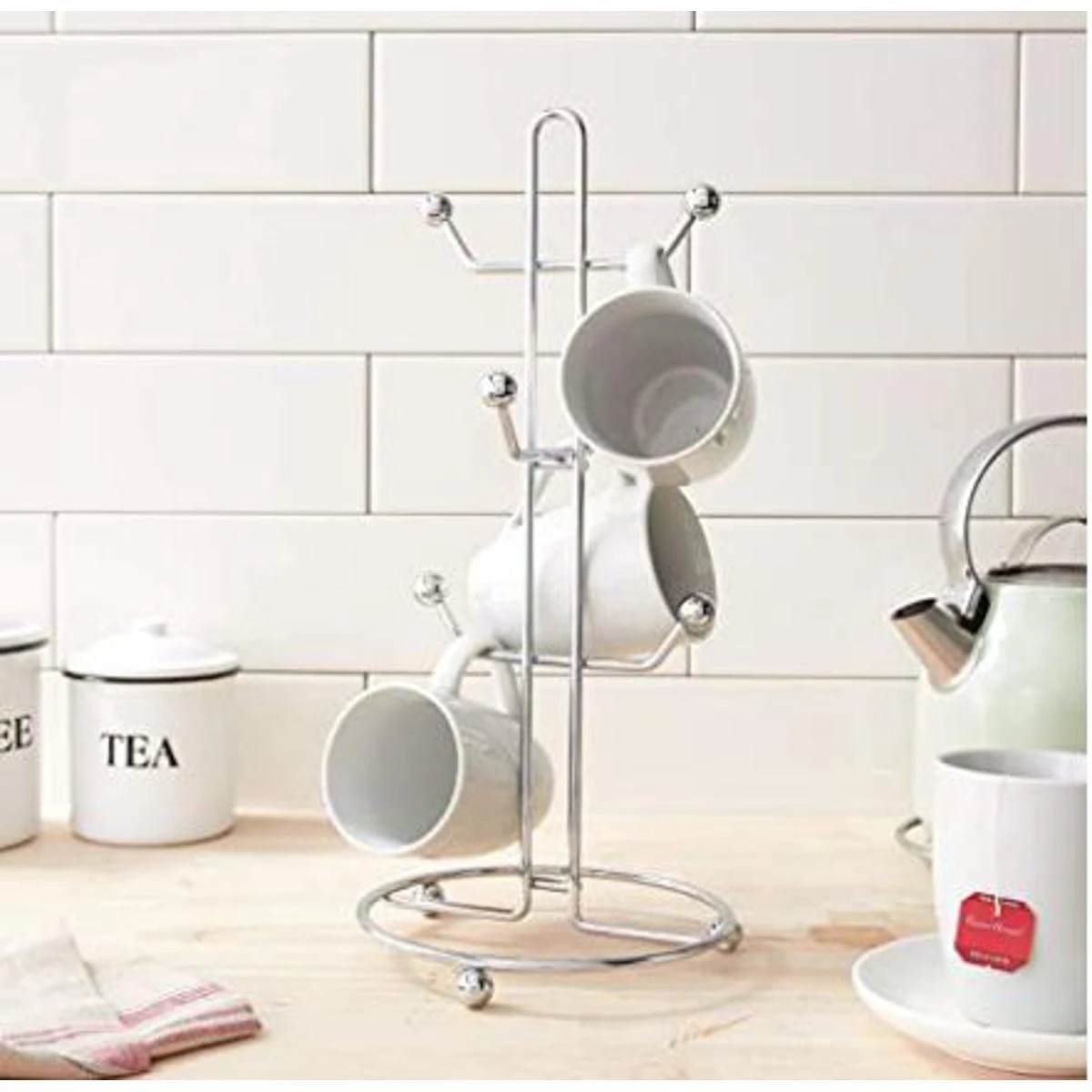 Mug Hanging Organizer Drainer Kitchen Glass Draing Cup Hooks Coffee Cup Stand price in Pakistan