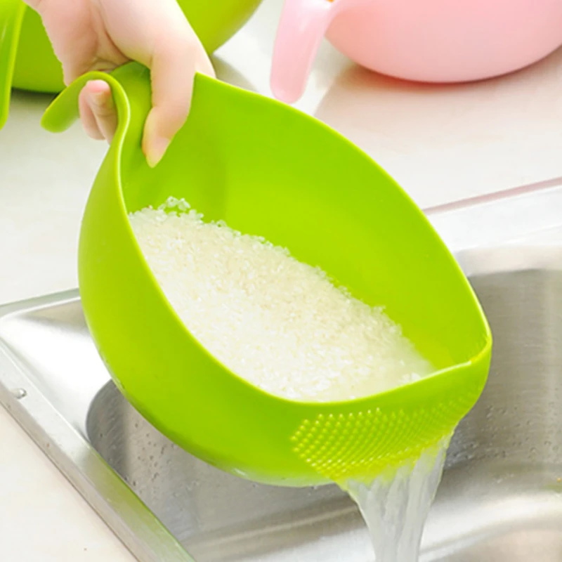 Kitchen Rice Bowl Plastic Fruit Bowl Drain Basket With Handle price in Pakistan