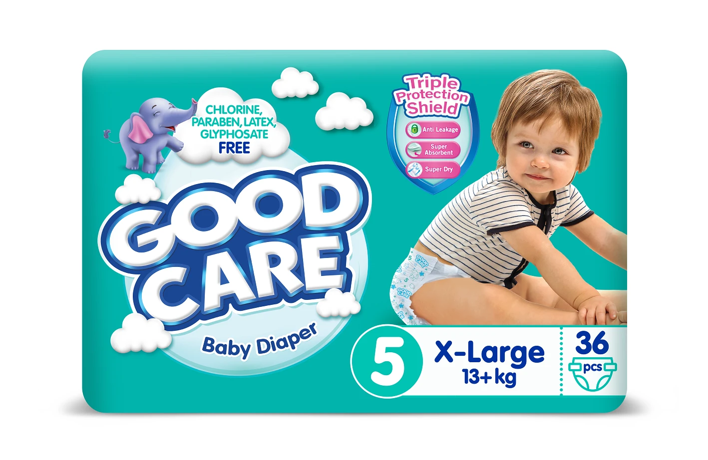 Good Care Diaper Size 5 (13+kg) 36 pcs Twin Pack price in Pakistan