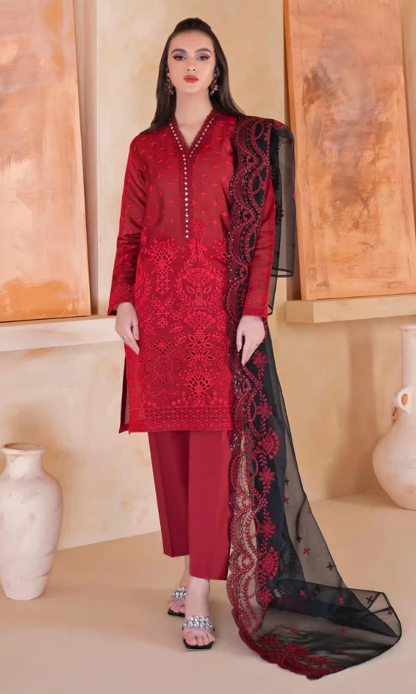 Limelight – 3PC Embroidered Chicken Kari Lawn Suit price in Pakistan