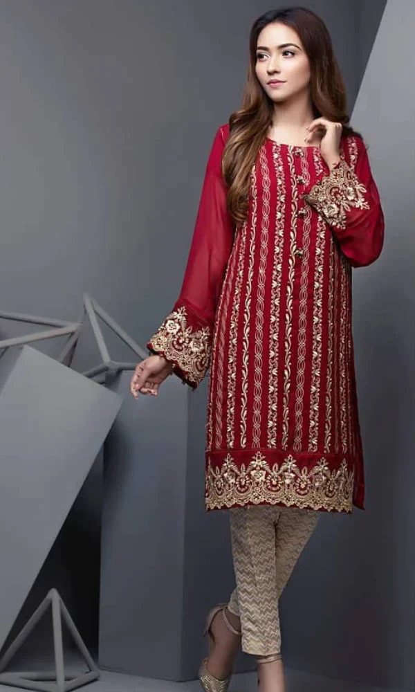 Batik – 2PC Dhanak Sequence Embroidered Shirt With Dhanak Embroidered Trouser price in Pakistan