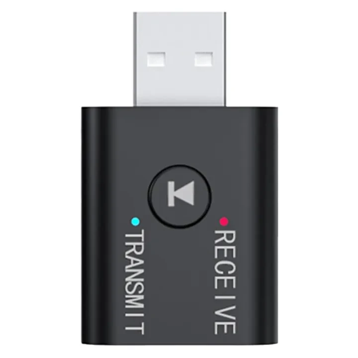 Portable Bluetooth 5.0 Transmitter Receiver 3.5mm AUX USB Mini 2 in 1 Wireless Stereo USB Audio Adapter price in Pakistan