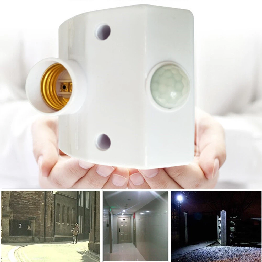 Yfashion E27 220V Infrared Motion Sensor Automatic Light Lamp Holder Switch ligent Light Base price in Pakistan