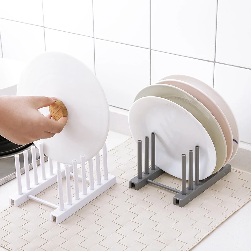 1 Pcs Plastic Dish Drying Rack Small Plate Holder Storage price in Pakistan