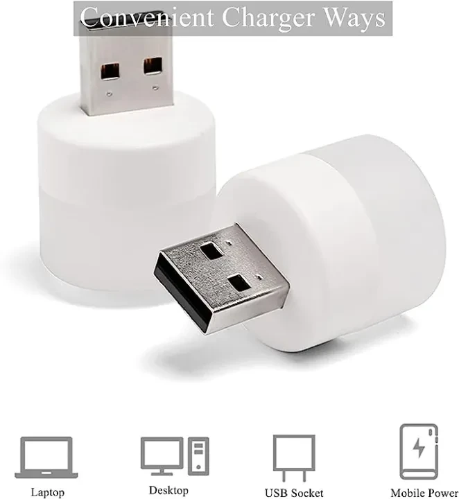 Compact LED Mini Bulb for Reading & Night Light | Universal USB Supported Bulb for Laptops, Power Banks, Chargers & Other USB Ports | Energy-saving Light Option. price in Pakistan