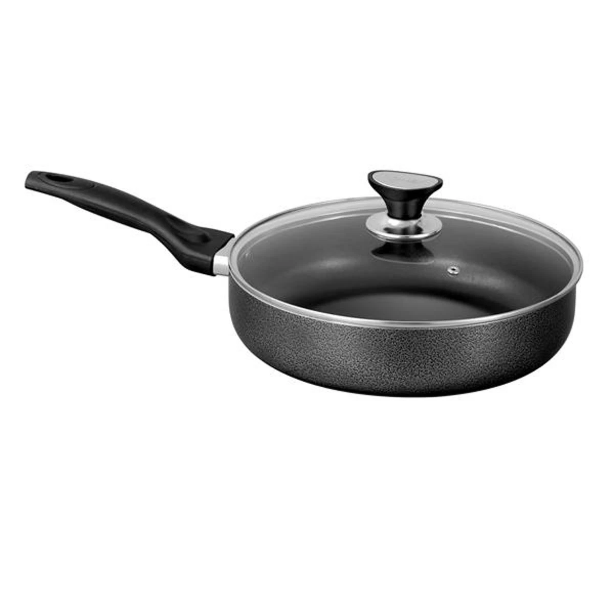Sonex Classic Fry Pan With Glass Lid – Non Stick Coating – Black price in Pakistan