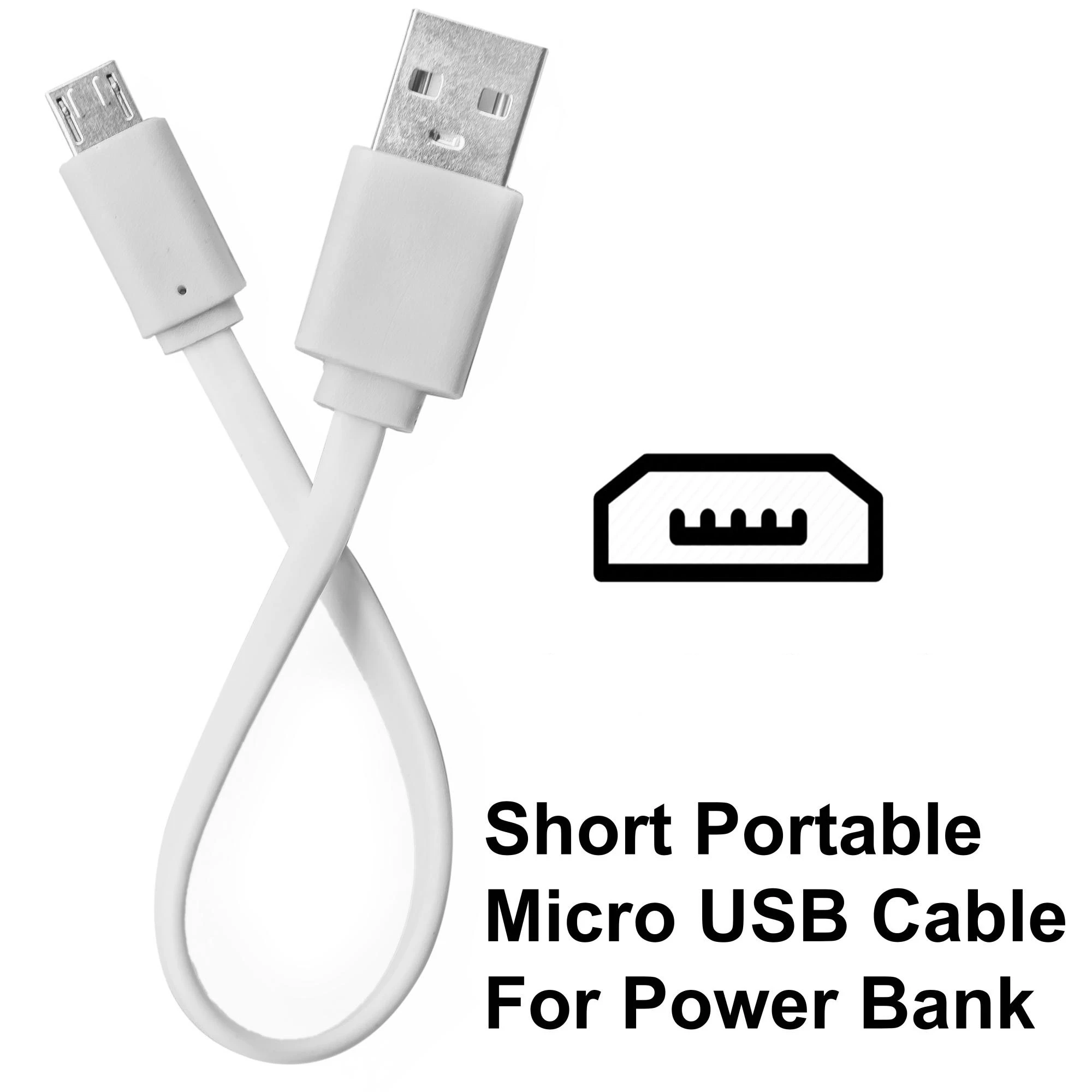 High Quality Power Bank Micro USB Charging Cable 30CM price in Pakistan