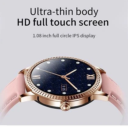 Tuker CF18P Women Smart Watch Full Touch IP67 Waterproof Heart Rate Blood Pressure Monitoring Sport Wristwatch price in Pakistan