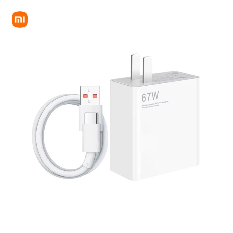 Xiaomi 67W Fast Charger and 6A USB Type C Charging Cable Set price in Pakistan