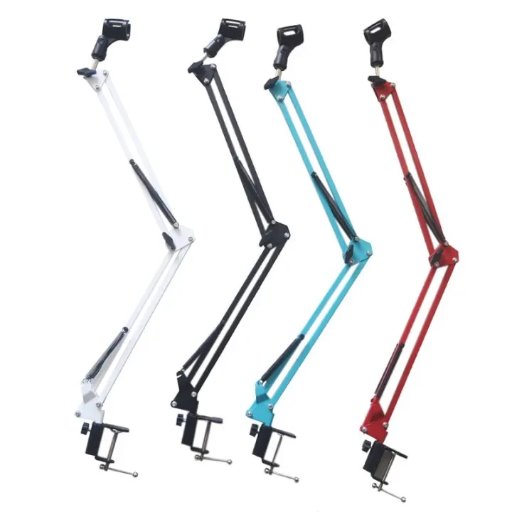 Extendable Recording Microphone Scissor Arm Stand with Microphone Clip Table Mounting Clamp price in Pakistan