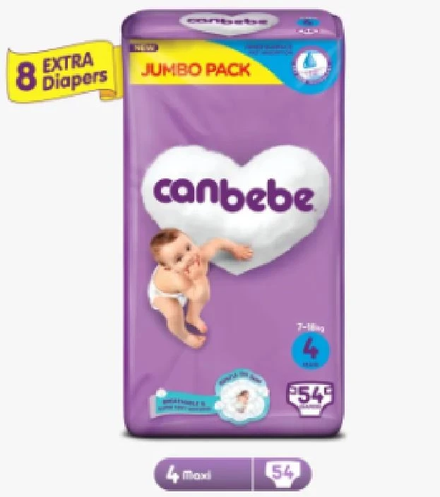Canbebe Jumbo Maxi (Size4, 7-18KG,54 Pieces) price in Pakistan