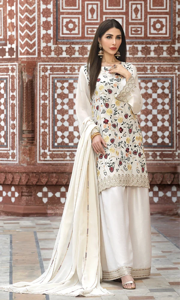 Nishat – 3PC Lawn Heavy Embroidered Shirt Dupatta price in Pakistan