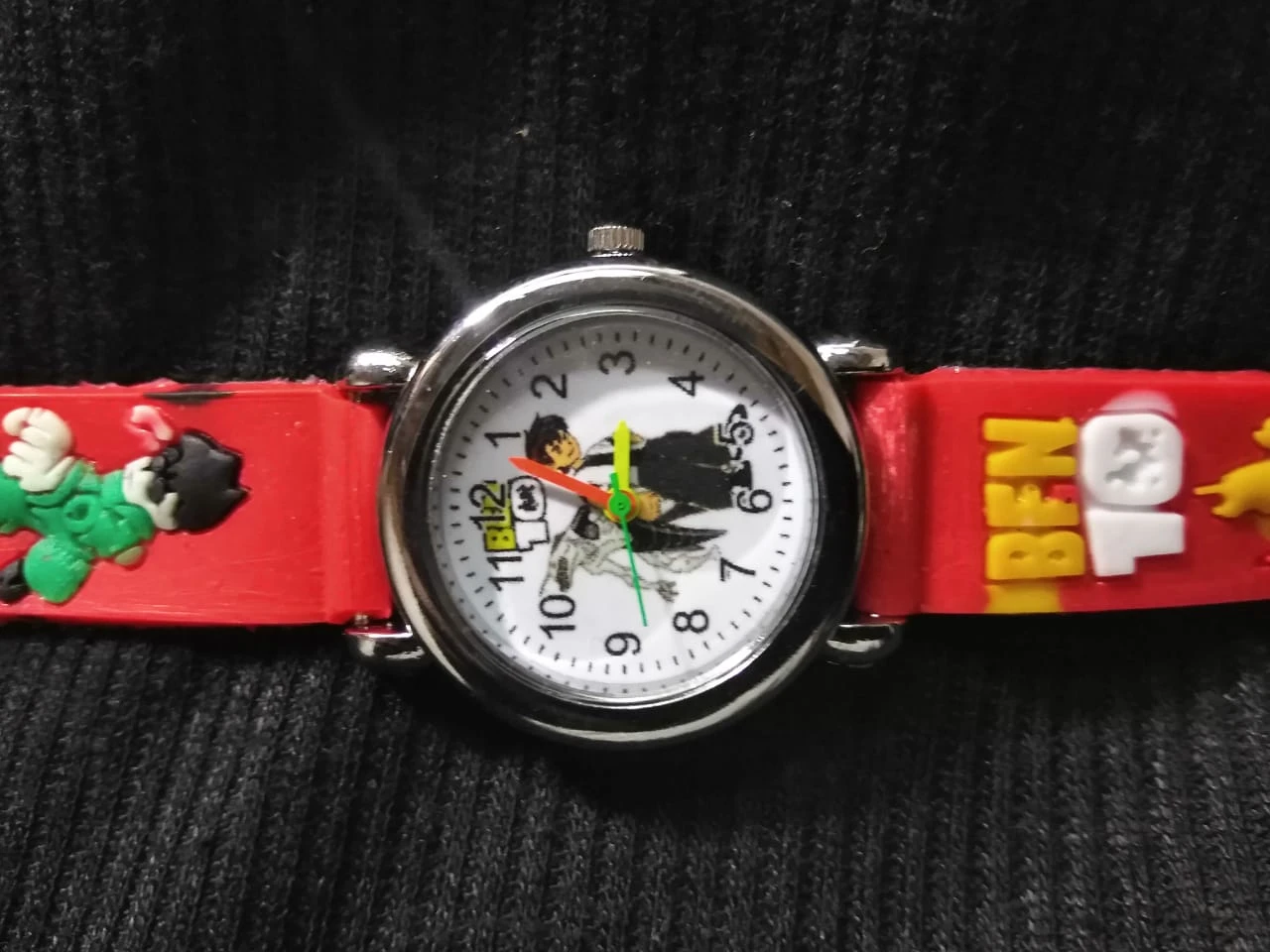 Kids Wristwatch Silicone Band Ben10 Game Catoon Toys Watches 3D Strap Rubber Secure Care Chirden Time Teacher Student Watch price in Pakistan