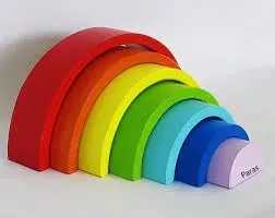 Wooden rainbow 7 pieces stackers price in Pakistan