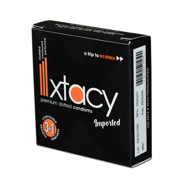 3 Xtacy Premium Dotted – 3(Imported) Condoms price in Pakistan