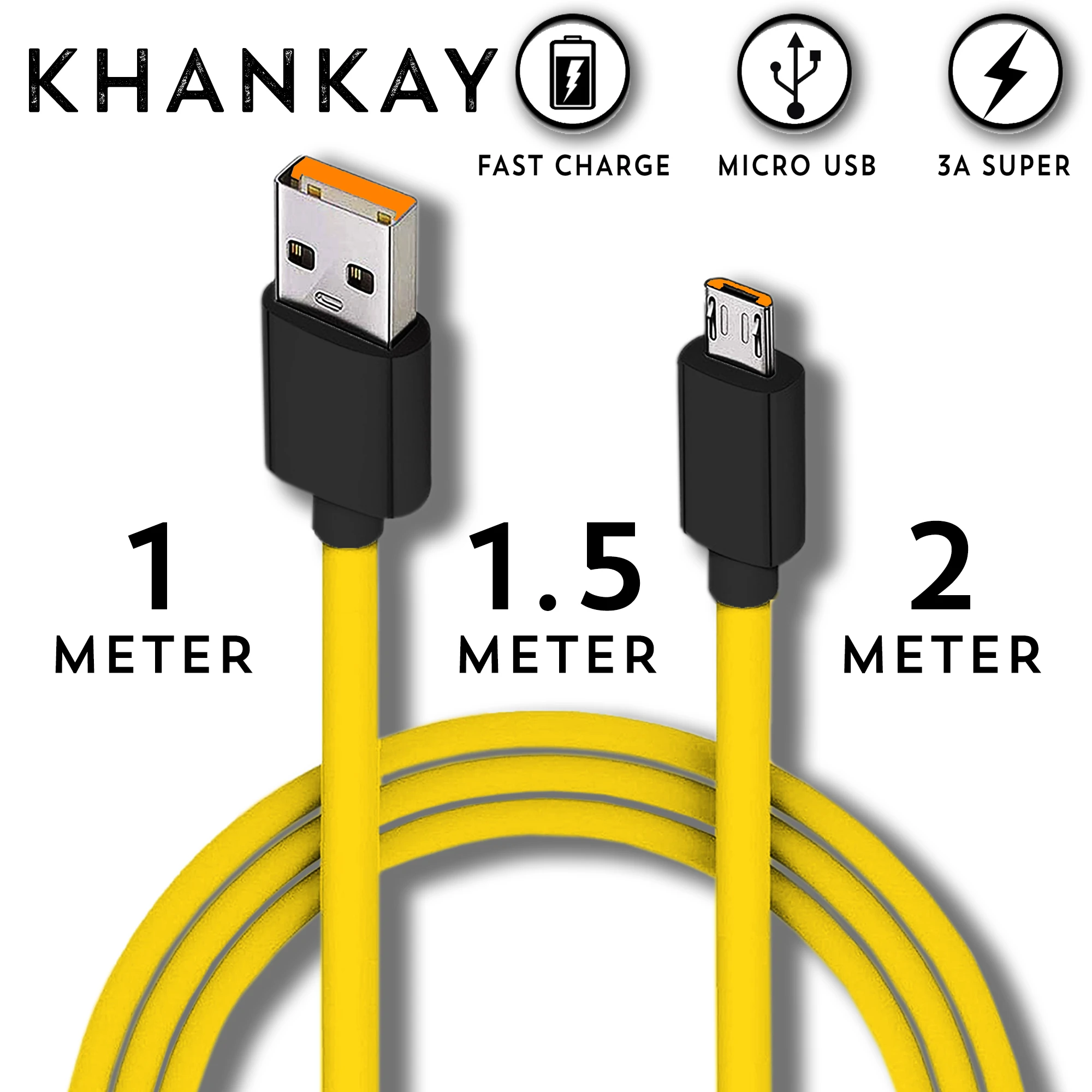Fast Charging Qualcomm Quick 3.0 Micro USB Data + Sync High Quality Copper Durable Cable price in Pakistan