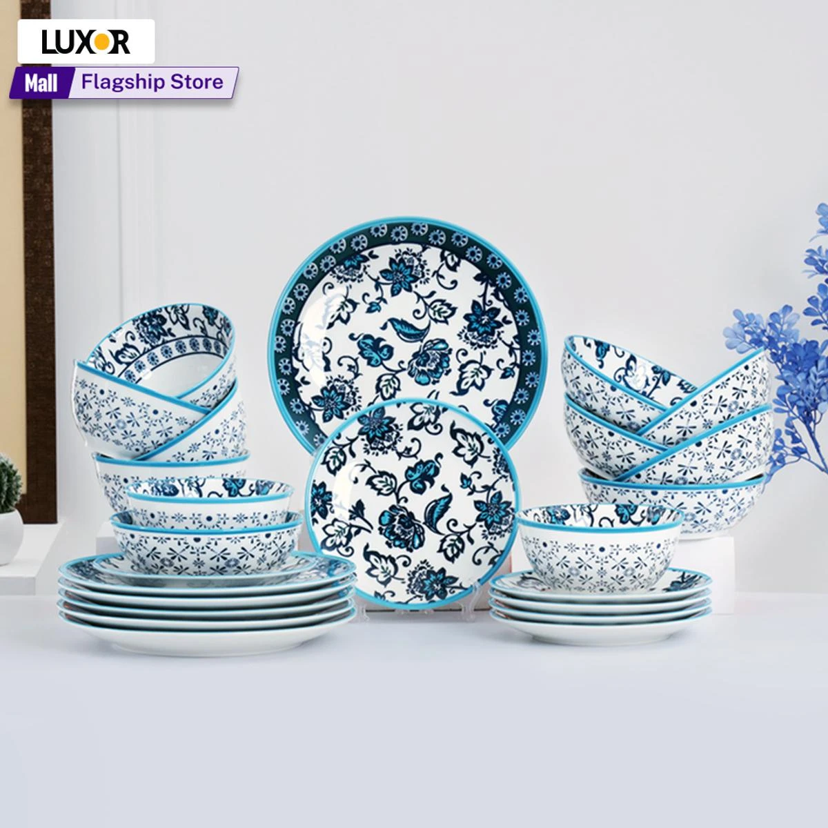 24 pcs Ceramic Dinner Sets- Breakfast Dinnerware Set- price in Pakistan