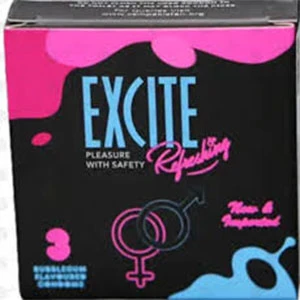 Excite Refreshing Bubblegum Flavored Condoms price in Pakistan
