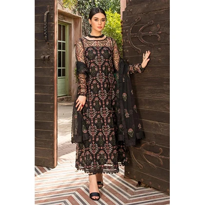 3PC Organza Embroidered Shirt With Embroidered Bamber Pure Dupatta -BFFC842 (B) price in Pakistan