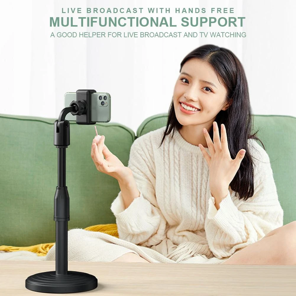 MOBILE STAND SMARTPHONE ROUND BASE L8 RETRACTABLE MULTIFACTIONAL MOBILE HOLDER STAND price in Pakistan