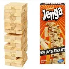 54pcs Jenga Game – Wooden Blocks Stacking Tumbling Tower Game for Kids (Age 6 and Up) price in Pakistan