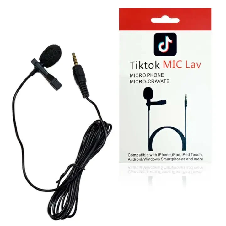 3.5 mm Clip Tie Collar Mic for Mobile Phone youtubers & Vlogger, lecturer, zoom price in Pakistan