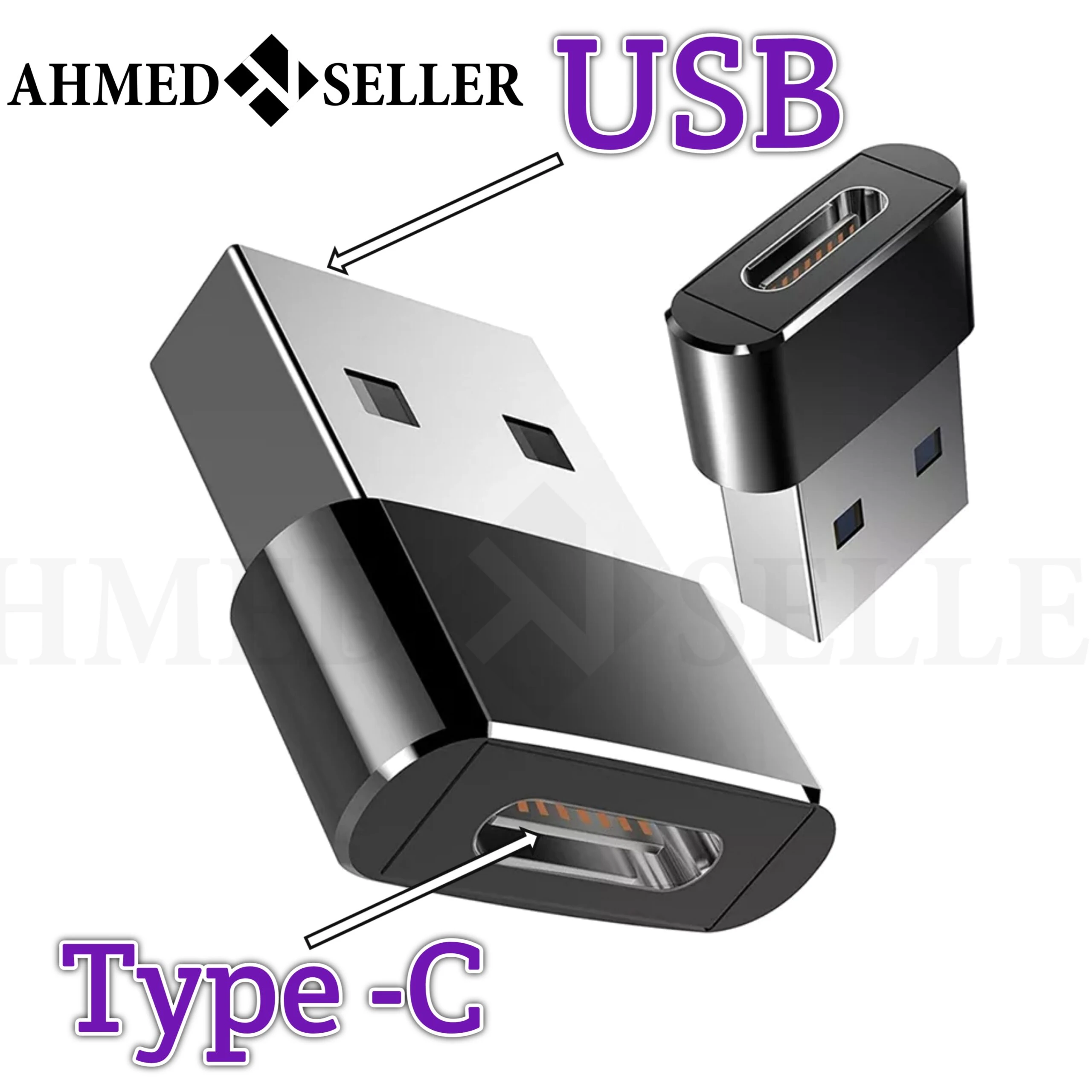 USB OTG Male To Type C Female Adapter Converter, Type-C Cable Adapter For Nexus 5x6p Oneplus 3 2 USB-C, Data Charger price in Pakistan