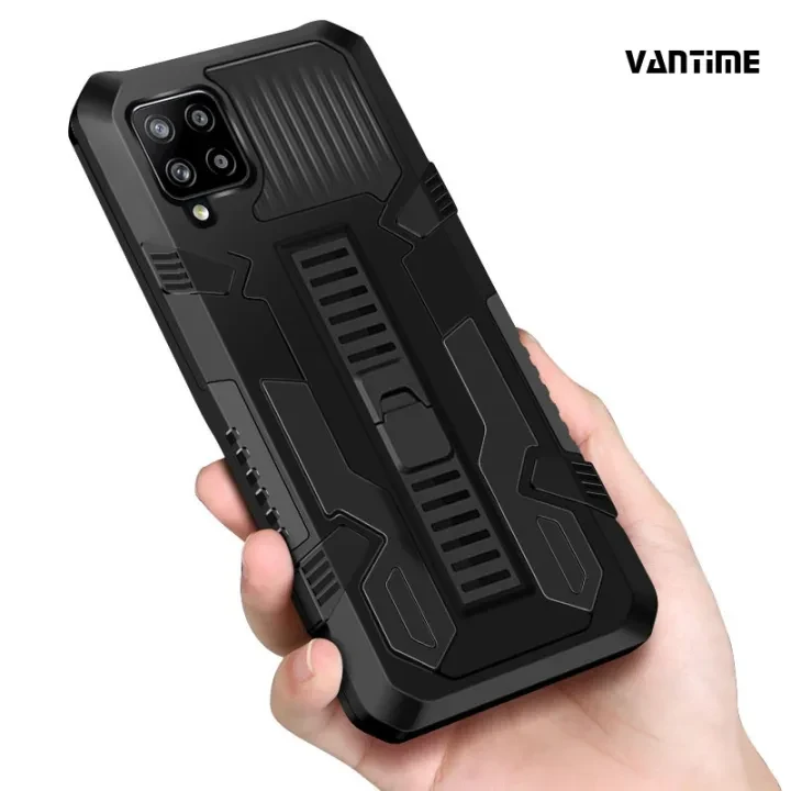 Samsung Galaxy A12 Slim Case Kickstand Hard Matte Back Phone Cover price in Pakistan