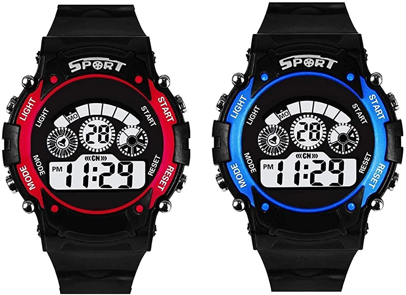 Pack of 2 Digital Sport Watches For Kids – 7 light Sports price in Pakistan