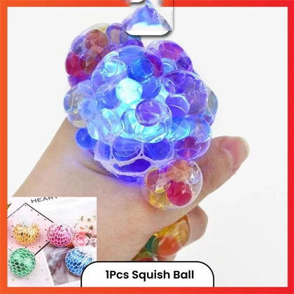 1PC Mesh Squishy Stress Rainbow Color Balls for Kids Fidget Toy price in Pakistan